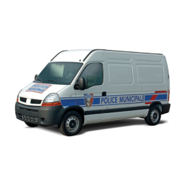 Retroreflective kit for police van